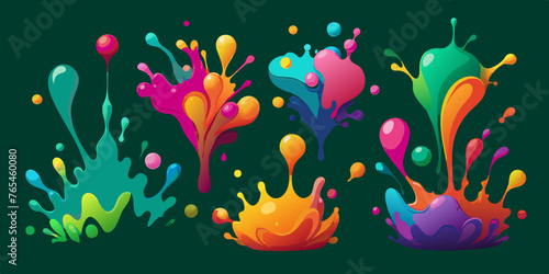 Unleash the Colors  Holi Festival colorful Vector art 