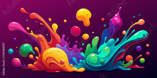 Unleash the Colors! Holi Festival colorful Vector art 