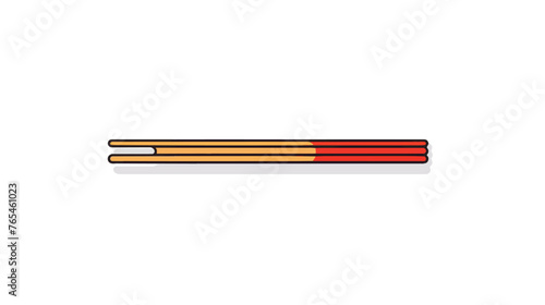 Chopsticks line icon vector flat vector