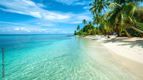 A tropical paradise with white sandy beaches © Jafger