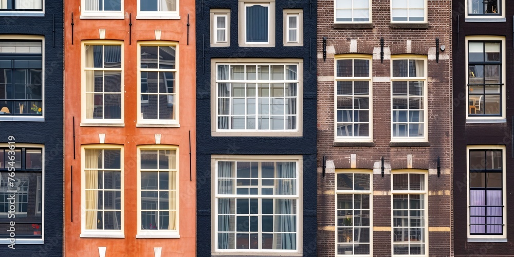 Amsterdam residence with house windows.