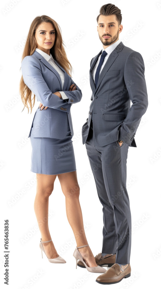 Business colleague wearing suit white background Business colleague wearing suit white background