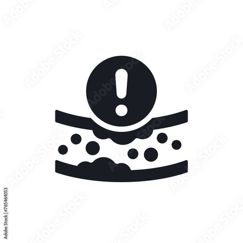 high cholesterol icon with an artery