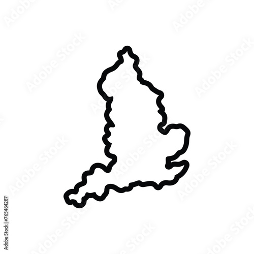 Black line icon for england