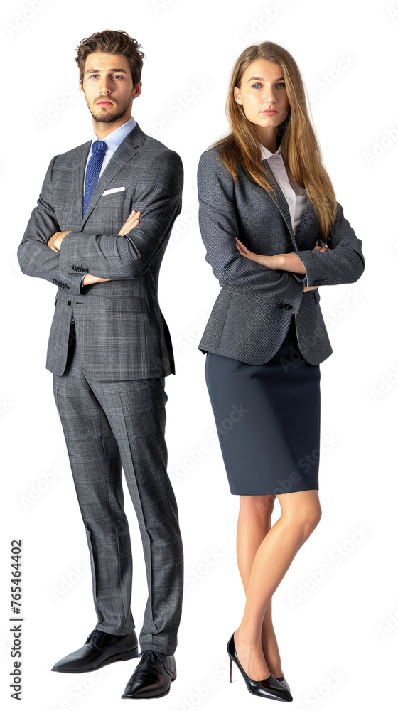 Business colleague wearing suit white background Business colleague wearing suit white background