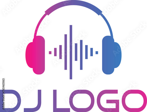modern logo for DJ