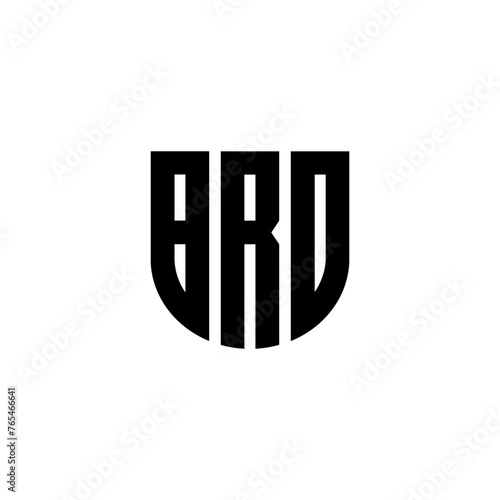 BRD letter logo design with white background in illustrator, cube logo, vector logo, modern alphabet font overlap style. calligraphy designs for logo, Poster, Invitation, etc.