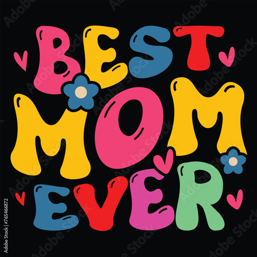 Happy Mother's day shirt design print template