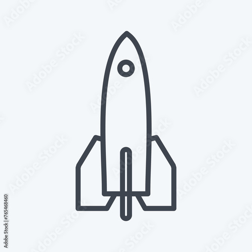 Icon Toy Jet. suitable for Toy symbol. line style. simple design editable. design template vector. simple symbol illustration