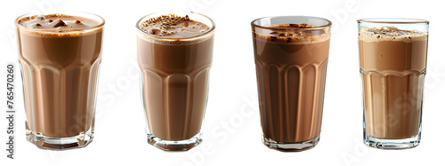 Wallpaper Mural chocolate milk isolated on a transparent PNG background, white background , Generative Ai Torontodigital.ca