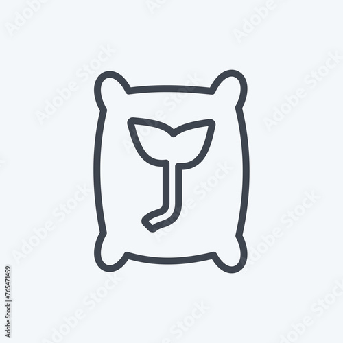 Icon Seeds. suitable for Garden symbol. line style. simple design editable. design template vector. simple symbol illustration