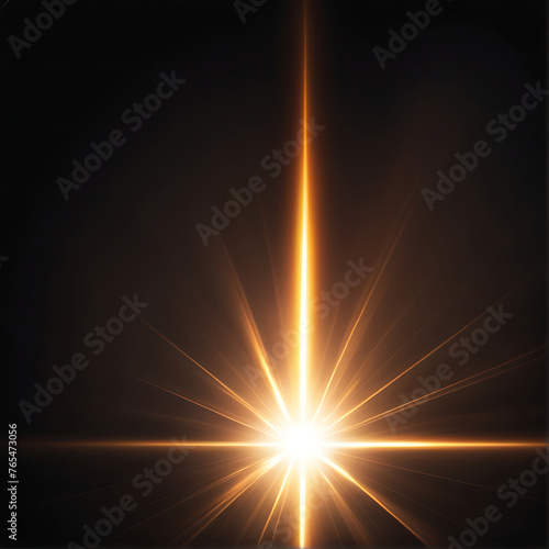 Flare light, effects sunlight, lens flare, light leaks, warm sun rays light effects, overlays or golden flare isolated on black background. effect, sunlight, ray, glow, bright, shine, sun. ai