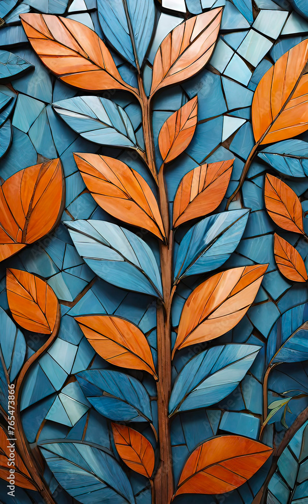 Abstract wooden glossy mosaic wall texture in grunge deco style with geometric shapes, wooden background for design, Abstract wooden glossy mosaic wall texture in grunge deco style with geometric shapes, wooden background for design,