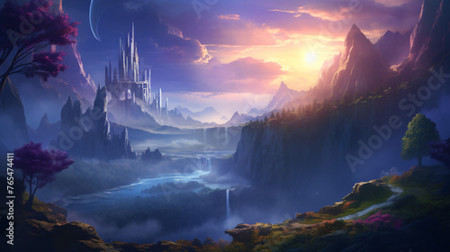 Beautiful fantasy landscape .. .
