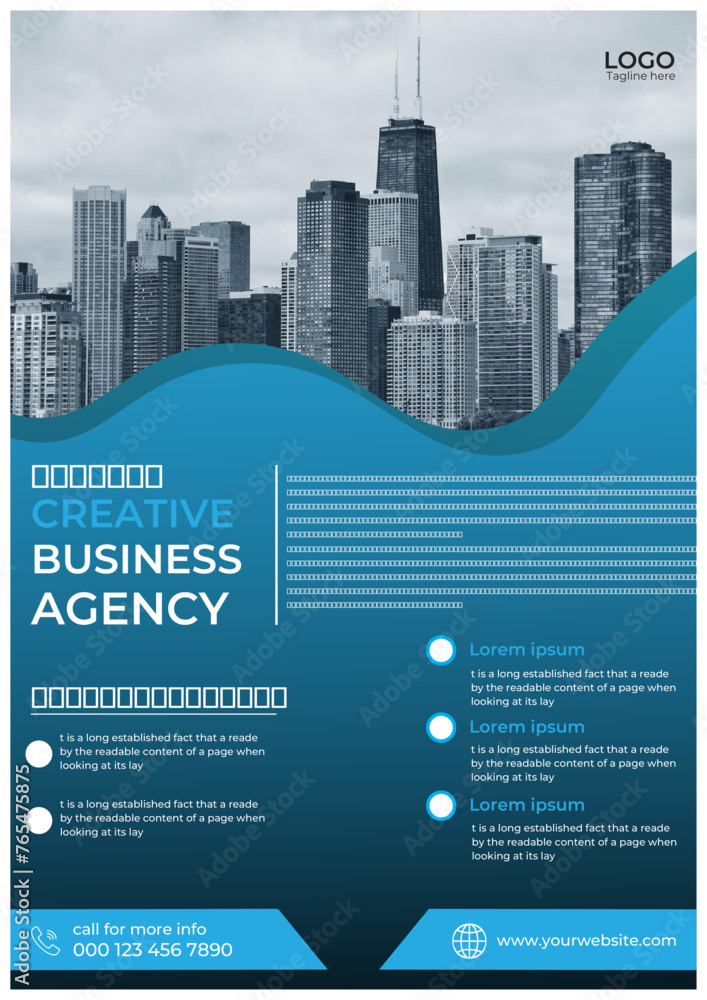 creative agency flyer design