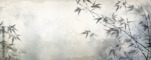 silver bamboo background with grungy texture © Celina