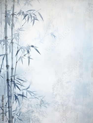 silver bamboo background with grungy texture © Celina