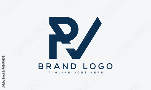 Free Download letter RV logo design vector template design for brand. - GFXLoad