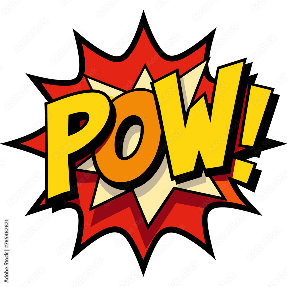 Comic Pow Splash Vector Illustration Comic Pow Splash Vector Illustration