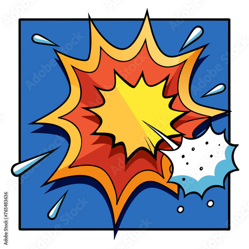 Comic Whack Spack Splash Vector Illustration