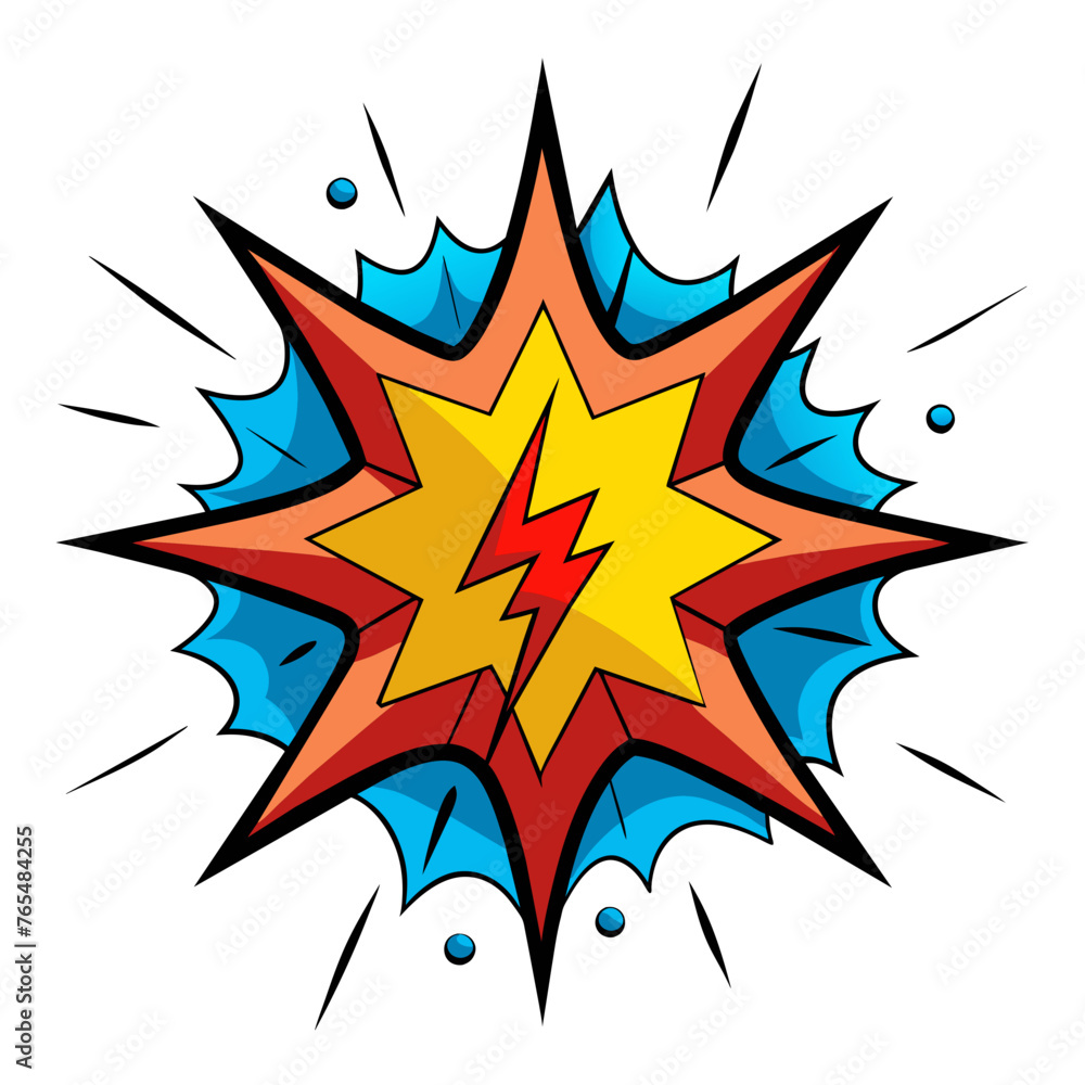 Comic Bam Splash Vector Illustration Comic Bam Splash Vector Illustration