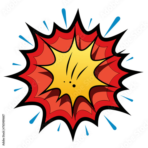 Comic Crunch Splash Vector Illustration