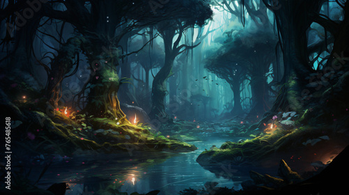 Feywild magical forest dungeons and dragons  © Jafger