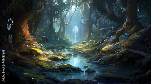 Feywild magical forest dungeons and dragons 