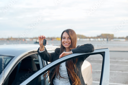 Woman Driver Holding Car Keys