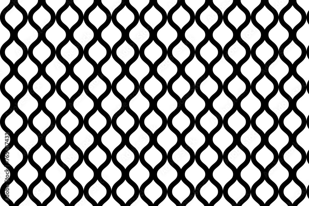 Naklejka premium Geometric seamless patterns. Abstract vector design of wave line for background of design cards, invitations card, wallpaper, wrapping paper. Black wave line. EPS 10 File.