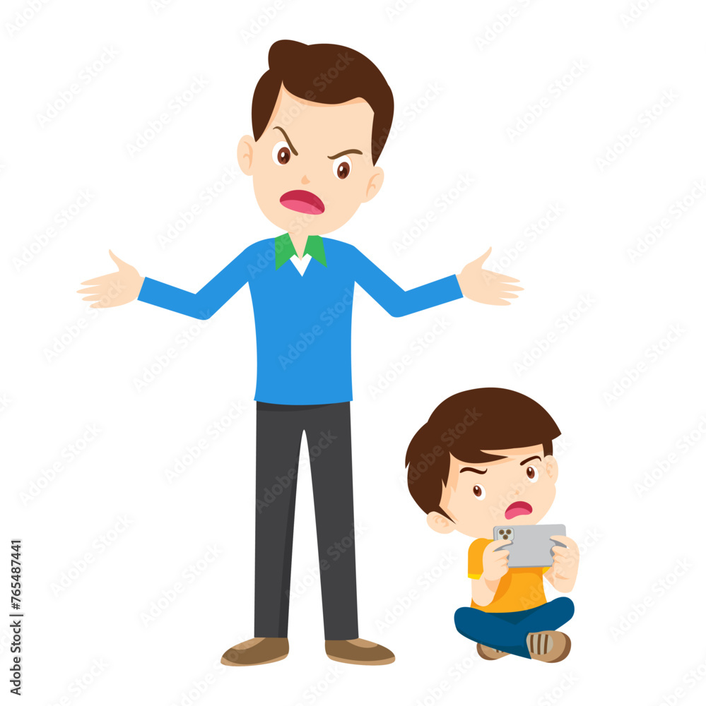 parent angry scold to kid addicted phone parent angry scold to kid addicted phone