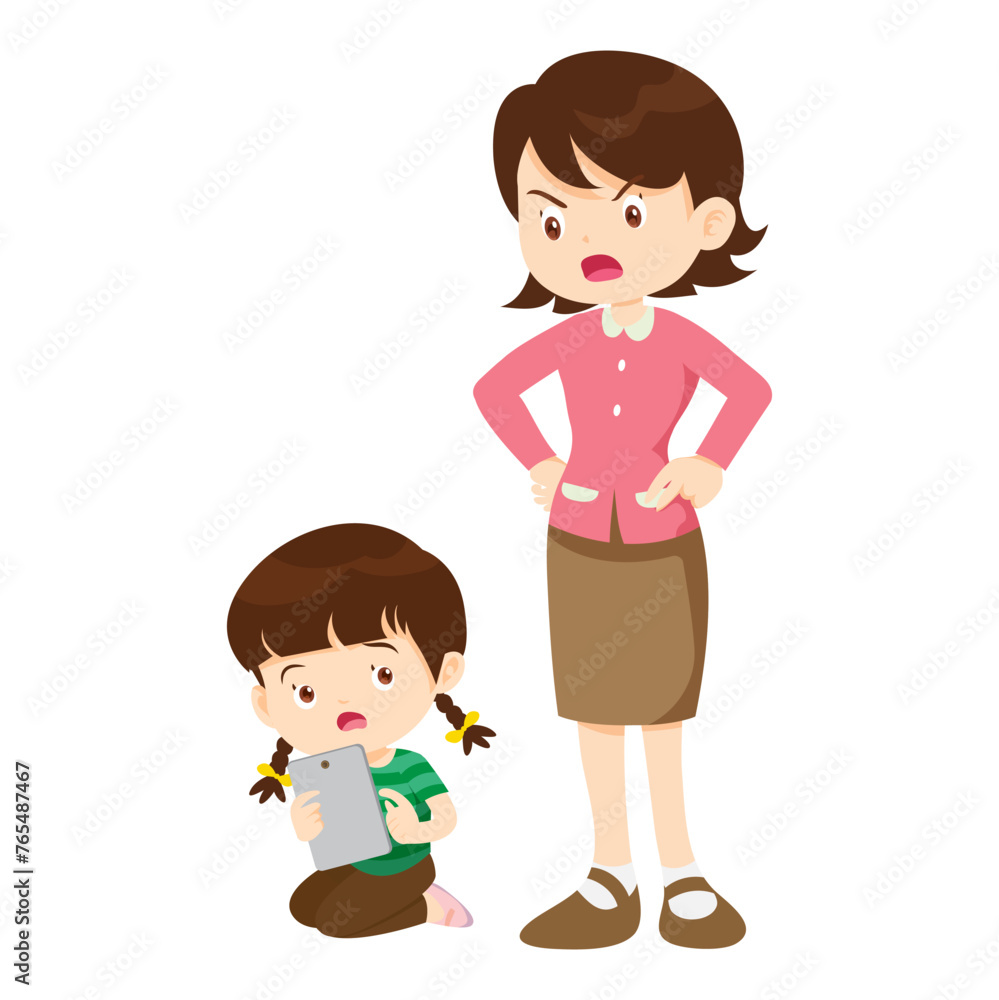 parent angry scold to kid addicted phone parent angry scold to kid addicted phone