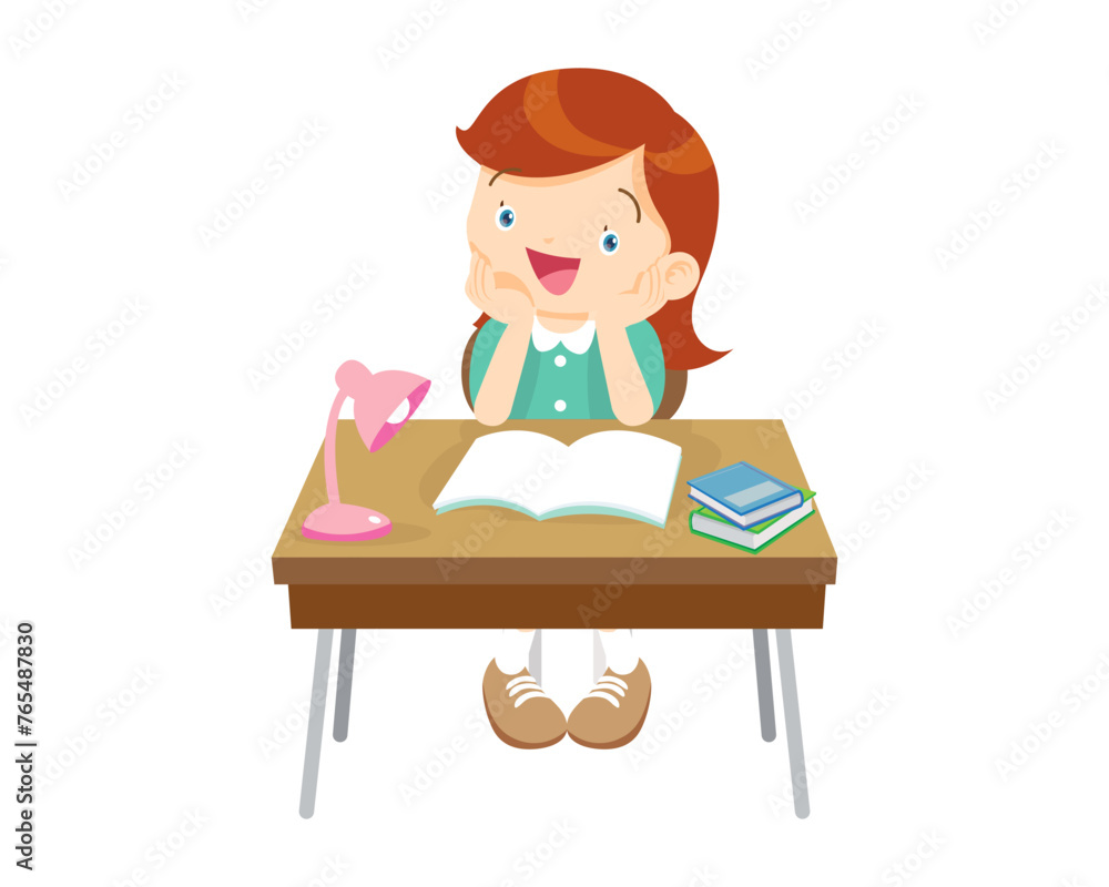 student sitting on desk working for homework 2 student sitting on desk working for homework 2