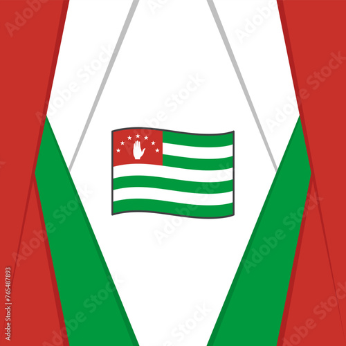 Abkhazia Flag Abstract Background Design Template. Abkhazia Independence Day Banner Social Media Post. Abkhazia Background