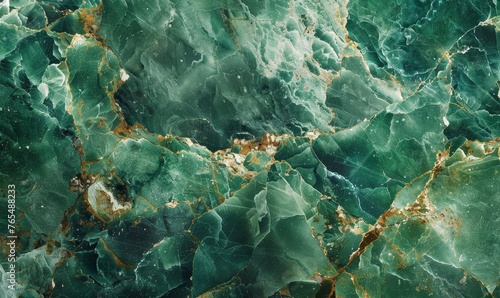 Seamless pattern background of a green marble texture backdrop, Generative AI