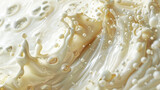 Almond milk closeup dairyfree alternative Stylish in the style of vibrant dot Digital art