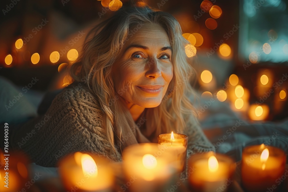 portrait of a middle-aged woman with grey hair. naturally greying, individuality, social statement concept portrait of a middle-aged woman with grey hair. naturally greying, individuality, social statement concept