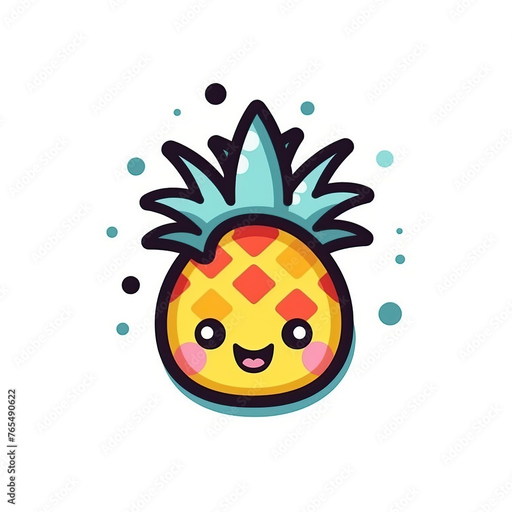 Tropical Vibes: Pineapple Icon for Your Tee.
