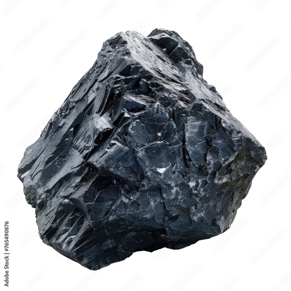 black coal isolated on transparent background