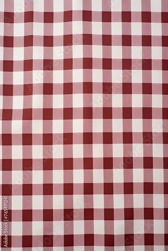 The gingham pattern on a maroon and white background