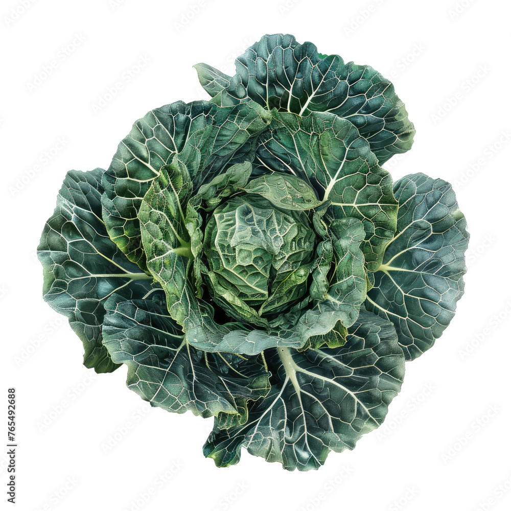 Obraz premium Cabbage isolated on transparent background