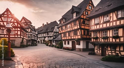 German half-timbered houses. photo