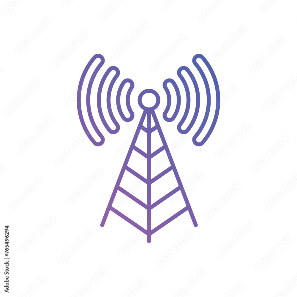 Glyph Gradient Cassette Tape vector icon Glyph Gradient Cassette Tape vector icon