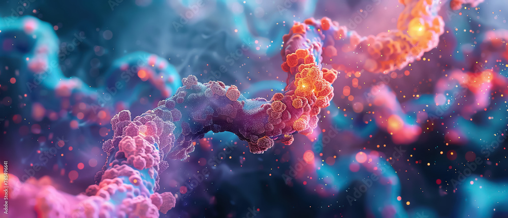 CRISPR technology targeting protein chains, microscopic view, vivid colors, sharp details, superrealistic CRISPR technology targeting protein chains, microscopic view, vivid colors, sharp details, superrealistic