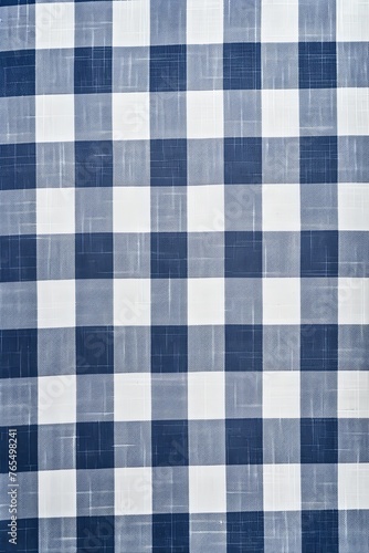 The gingham pattern on an indigo and white background