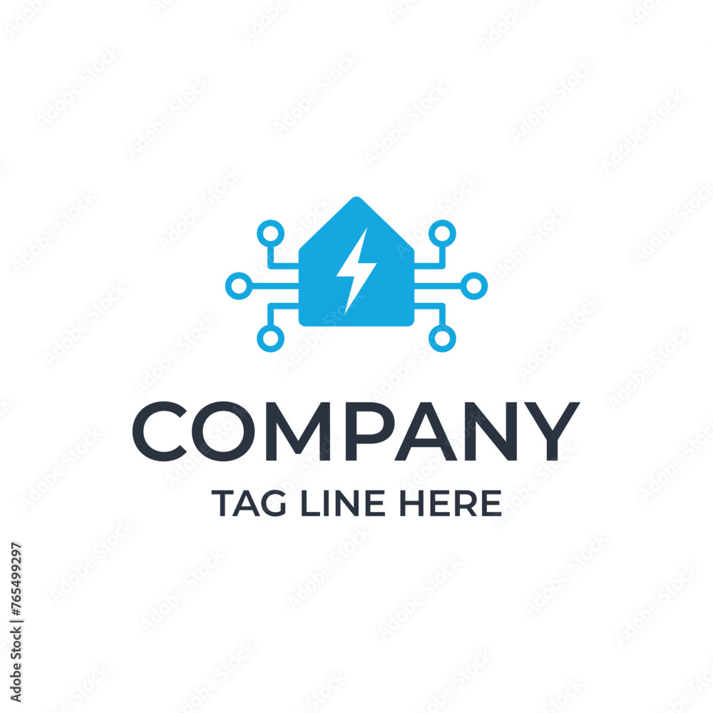 Fototapeta premium Smart home logo