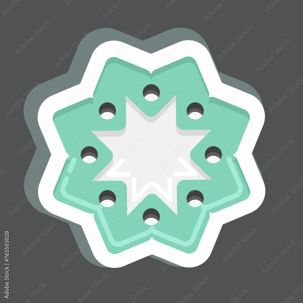 Sticker Sun Flower. related to Flora symbol. simple illustration. plant. Oak. leaf. rose Sticker Sun Flower. related to Flora symbol. simple illustration. plant. Oak. leaf. rose