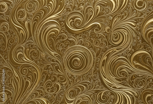 abstract gold swirls and marbles colourful background