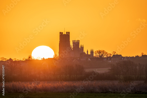 Sunrise behind Ely Cathedral, 23rd March 2024
