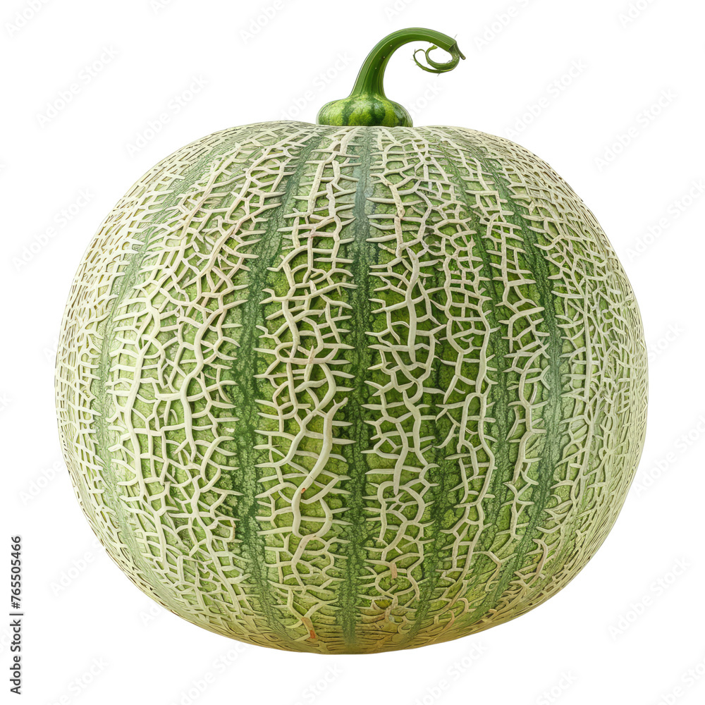 Fresh Pepion melon isolated on transparent background Fresh Pepion melon isolated on transparent background